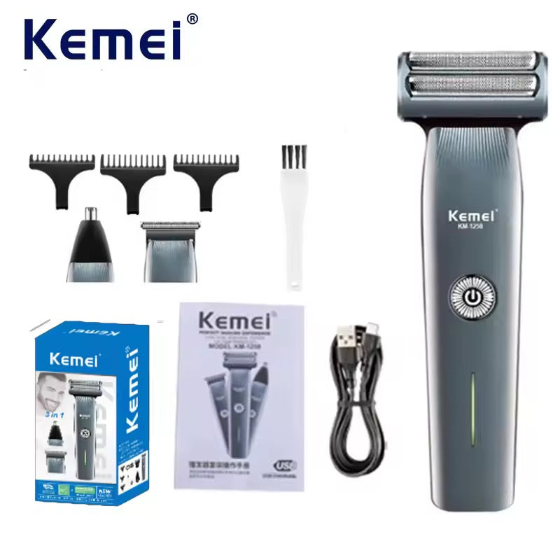 ماكينة الحلاقة kemie بثلاث رؤوس